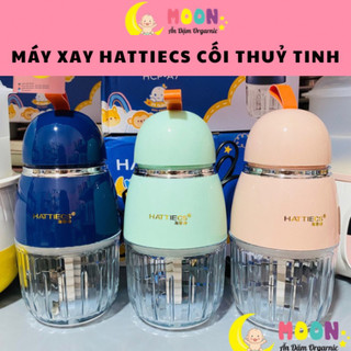 Máy xay ăn dặm cho bé Hattiecs 8 lưỡi dao, dung tích 0,3L máy xay hattiecs xay đồ ăn dặm cho bé, đồ dùng ăn dặm cho bé