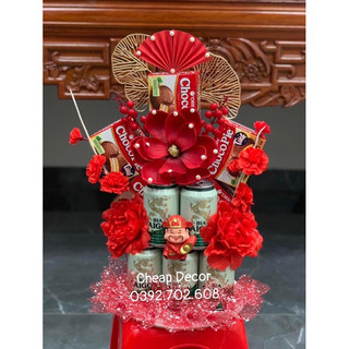 Phụ kiện làm set tháp oản, set Trang trí tháp nước tài lộc, set trang trí Tết