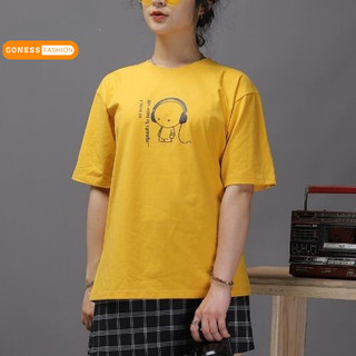 Áo thun Unisex Goness Basic Tee phông trơn nam nữ tay lỡ oversize form rộng 4 màu AP004