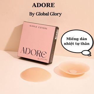 Dán ngực silicon ADORE nhiệt tự thân không keo, dán siêu dính tái sử dụng nhiều lần
