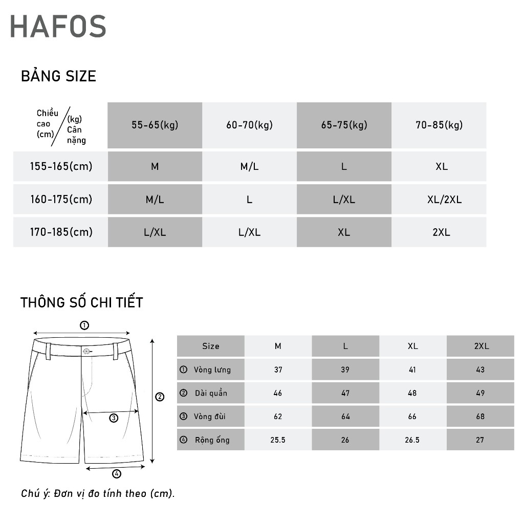 Quần lửng CASUAL Short nam Hafos chất vải Kaki; lưng thun co giãn, đứng form Menswear