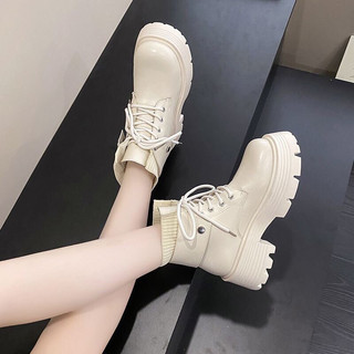 Giày Bốt cổ Lửng Phong Cách Hàn Cao Cấp