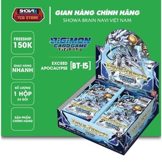 Bộ cờ chiến thuật Digimon, Hộp mở rộng BT-15, BANDAI, Phiên bản Exceed Apocalypse, SL 1 hộp 24 gói