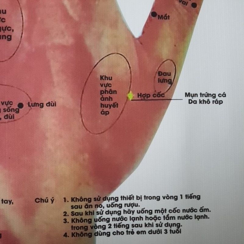 Tranh huyệt vị bàn tay 55×75cm