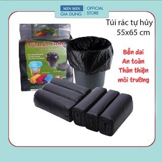 Túi đựng rác tự phân hủy .set 3 cuộn túi đựng rác tiện dụng ,