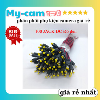 Dây dc bó 100 chiếc lõi đồng xịn - dây nguồn camera dc đỏ đen loại tốt