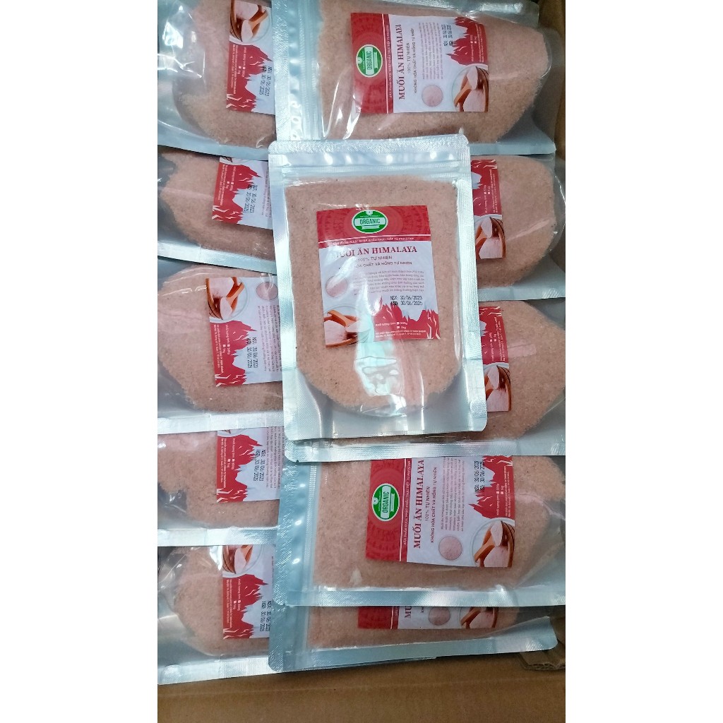 Muối hồng Hymalaya Pakistan hạt mịn gói 500g