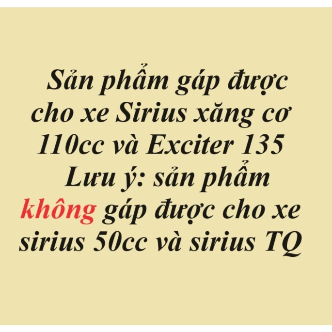 Dĩa SIrius Xăng Cơ 110CC- Mẫu dĩa lỗ