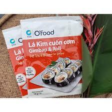 Làm Kimpap Gói Lá kim cuốn cơm 10g (5 lá)
