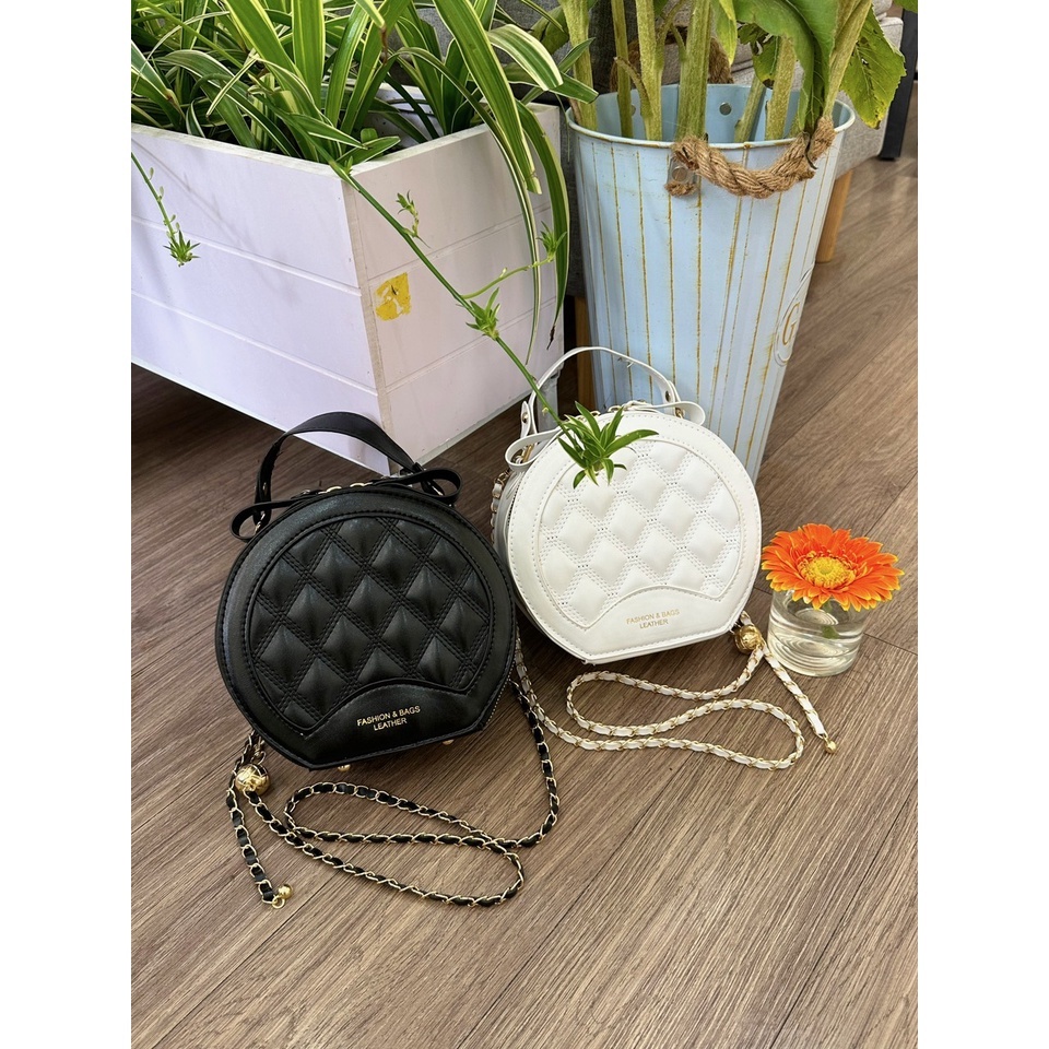 Túi xách đeo chéo nữ dáng tròn thời trang TX60