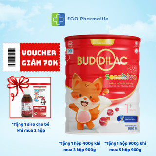 Sữa bột BUDDILAC Sensitive dành cho trẻ tự kỷ, bé chậm - rối loạn phát triển hộp 900gr