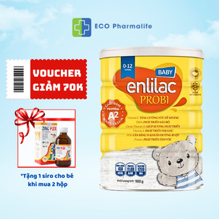 Sữa bột Enlilac Probi Protein A2 Baby cho bé Hộp 900g