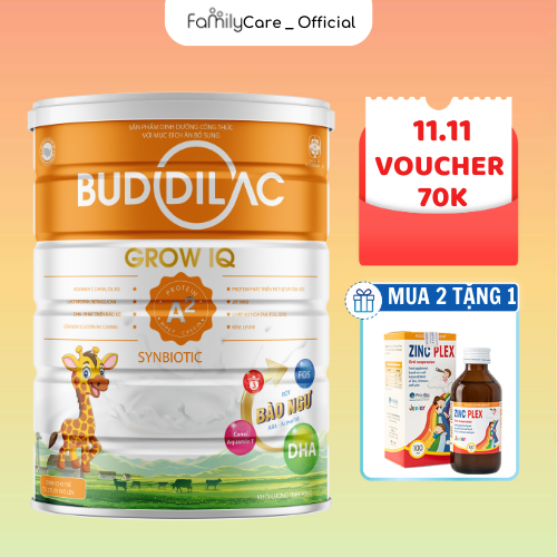 Sữa Bột Buddilac IQ Hộp 400/900g – Hỗ Trợ Phát Triển Trí Não Và Tăng Chiều Cao Cho Bé