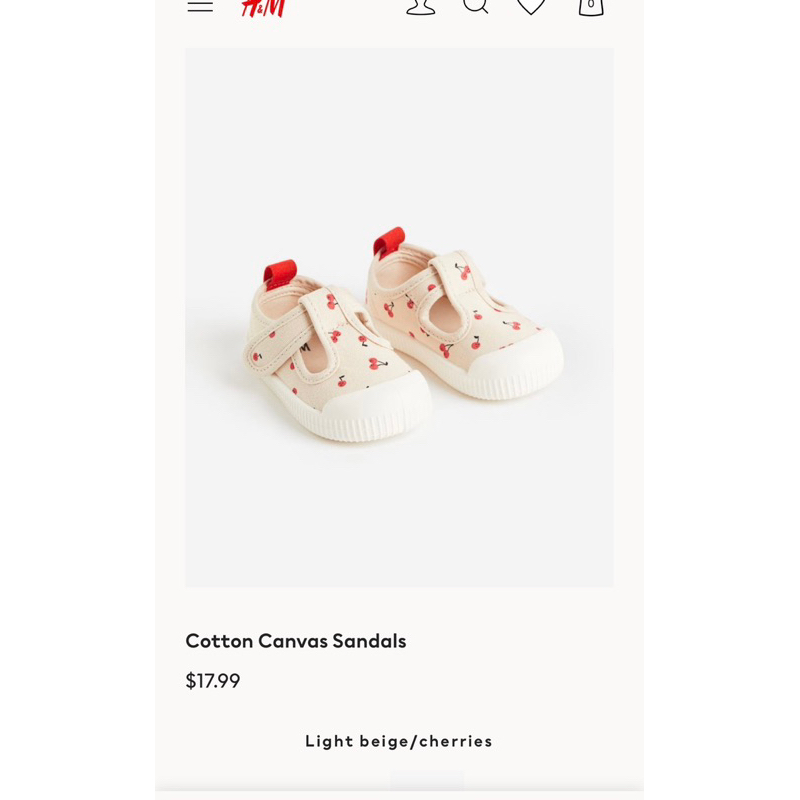 Giày dép tập đi cho bé gái HM auth săn sale 12cm đến 15cm