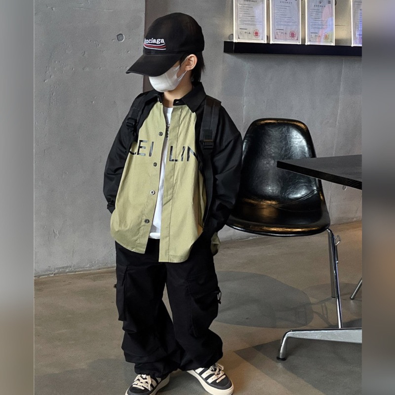 Quần thô bé trai túi hộp có dây rút gấu Q270 size 100-150, quần dài trẻ em thu đông cao cấp