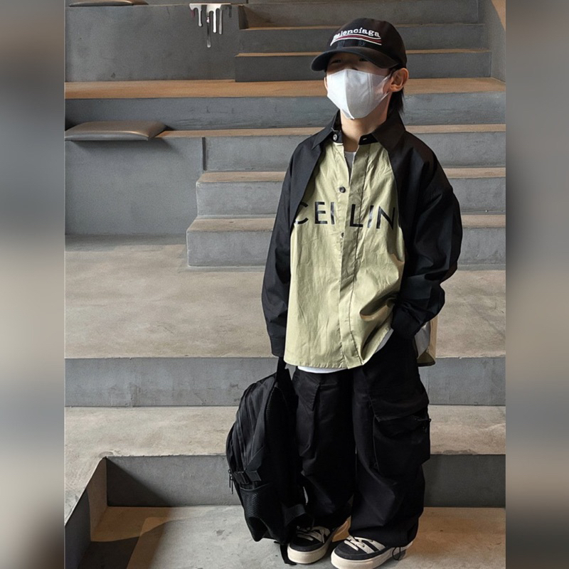 Quần thô bé trai túi hộp có dây rút gấu Q270 size 100-150, quần dài trẻ em thu đông cao cấp