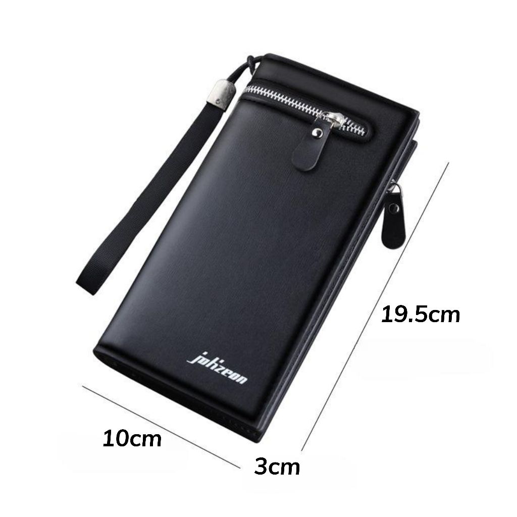 Ví dài nam cao cấp JOLIZEON khóa kéo nhiều ngăn lịch sự sang trọng - VDNA06