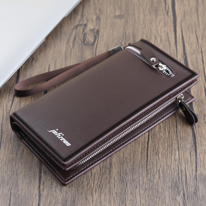 Ví dài nam cao cấp JOLIZEON khóa kéo nhiều ngăn lịch sự sang trọng - VDNA06