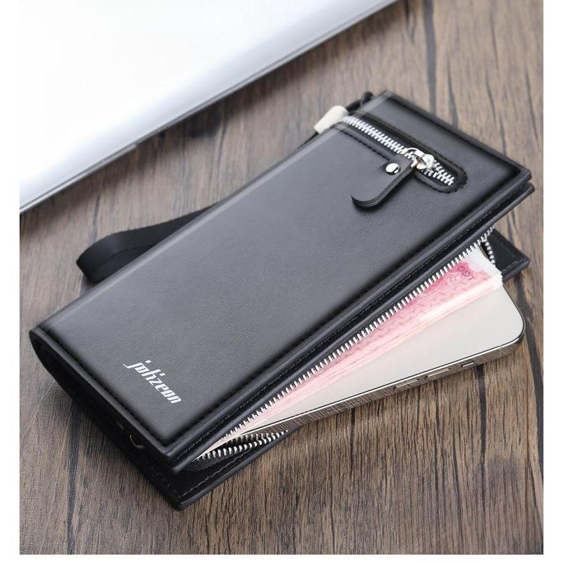 Ví dài nam cao cấp JOLIZEON khóa kéo nhiều ngăn lịch sự sang trọng - VDNA06
