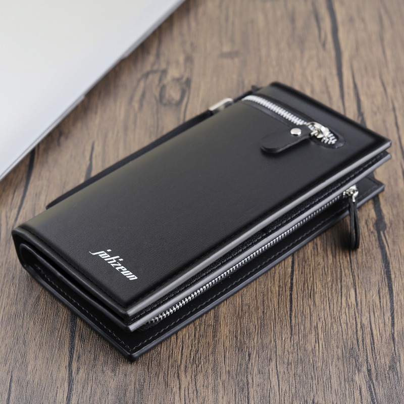 Ví dài nam cao cấp JOLIZEON khóa kéo nhiều ngăn lịch sự sang trọng - VDNA06