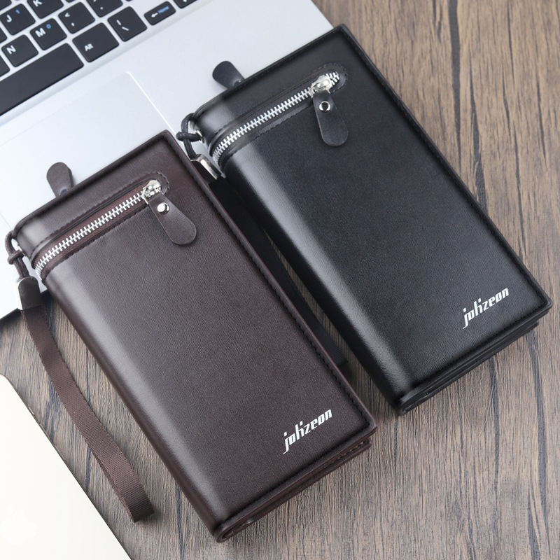 Ví dài nam cao cấp JOLIZEON khóa kéo nhiều ngăn lịch sự sang trọng - VDNA06