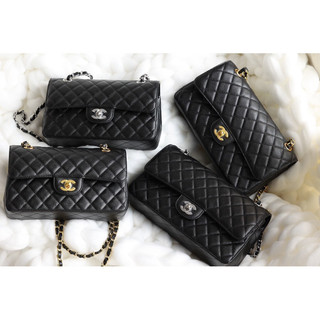 Túi Cha.nel Classic size 23-25,5cm da thật fullbox nam châm 2 lớp