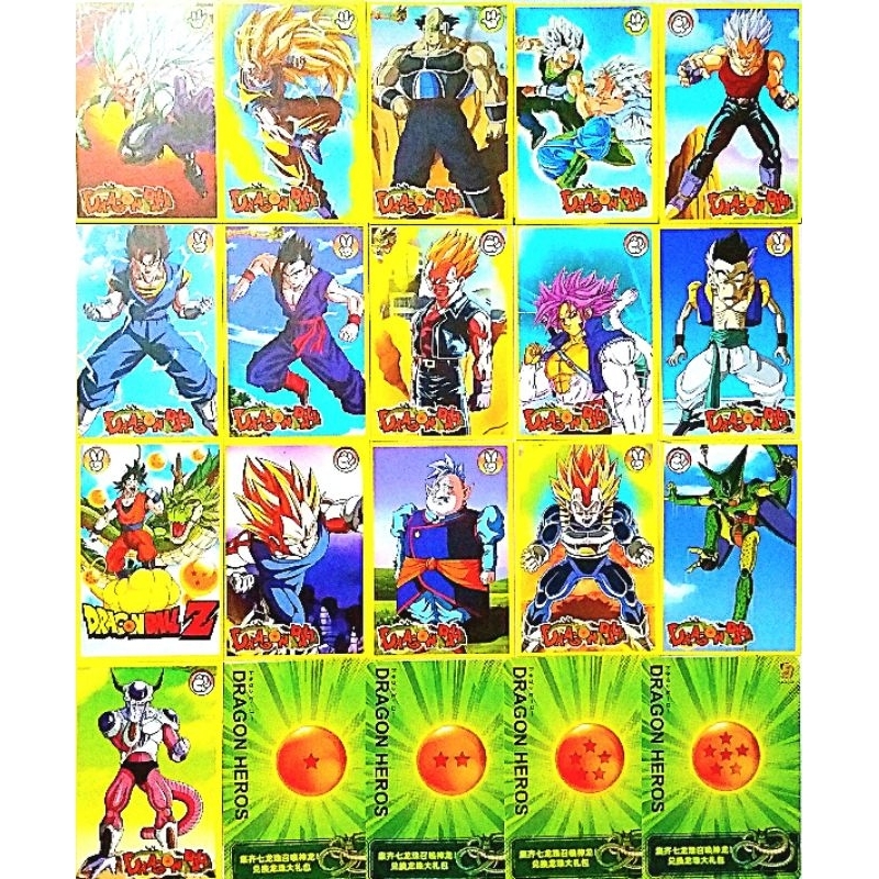 20 thẻ bài Dragon Ball (China) loại Thường không hiệu ứng