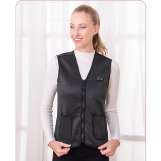 Áo sưởi ấm HAKARA sử dụng điện từ pin dự phòng, Áo khoác điện có điều chỉnh nhiệt độ từ 45- 65 độ