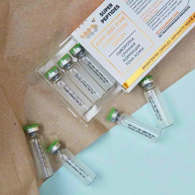 Serum Asap Supper peptides trắng da, mờ thâm nám