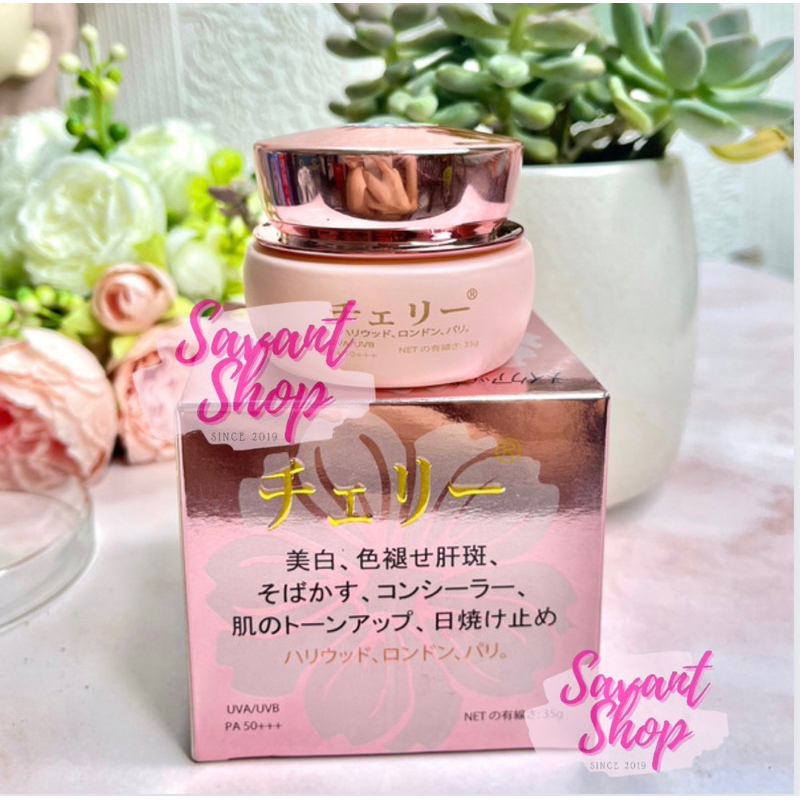 Kem Hoa Anh Đào Nhật Bản Trắng Da Make Up Chống Nắng SPF50+++