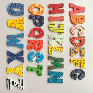 Bộ chữ số gỗ nam châm (Wooden Magnetic Letters/Numbers)