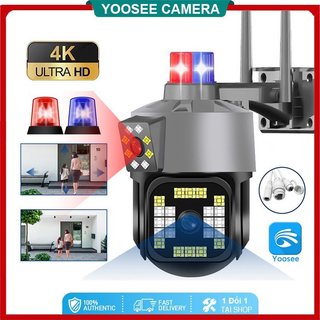 Camera YooSee 2 mắt Ngoài trời, Trong nhà Xoay 4K siêu nét, Góc rộng - Đàm thoại 2 chiều, phát hiện chuyển động