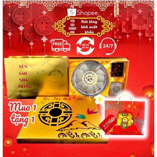 Yến sào rút lông khô xuất khẩu⚡ GIÁ SỐC ⚡  yến sào Khánh Hòa hộp đi kèm thiết kế sang trọng