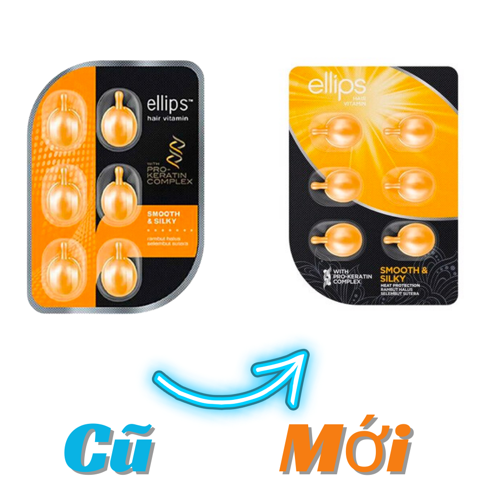 Serum Dưỡng Tóc Ellips Hair Vitamin Giảm Rụng Phục Hồi Nuôi Dưỡng Tóc Óng Mượt
