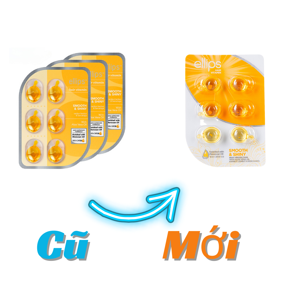 Serum Dưỡng Tóc Ellips Hair Vitamin Giảm Rụng Phục Hồi Nuôi Dưỡng Tóc Óng Mượt