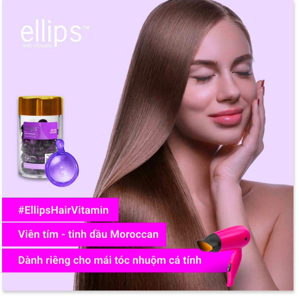 Serum Dưỡng Tóc Ellips Hair Vitamin Giảm Rụng Phục Hồi Nuôi Dưỡng Tóc Óng Mượt