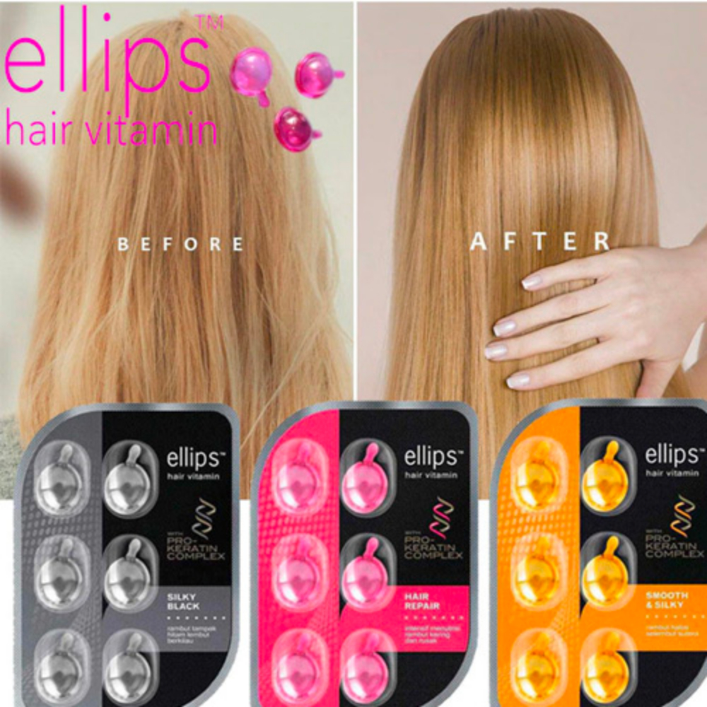 Serum Dưỡng Tóc Ellips Hair Vitamin Giảm Rụng Phục Hồi Nuôi Dưỡng Tóc Óng Mượt