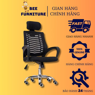 Ghế xoay văn phòng tựa đầu Beefurniture thư giãn xoay tròn 360 độ cao cấp