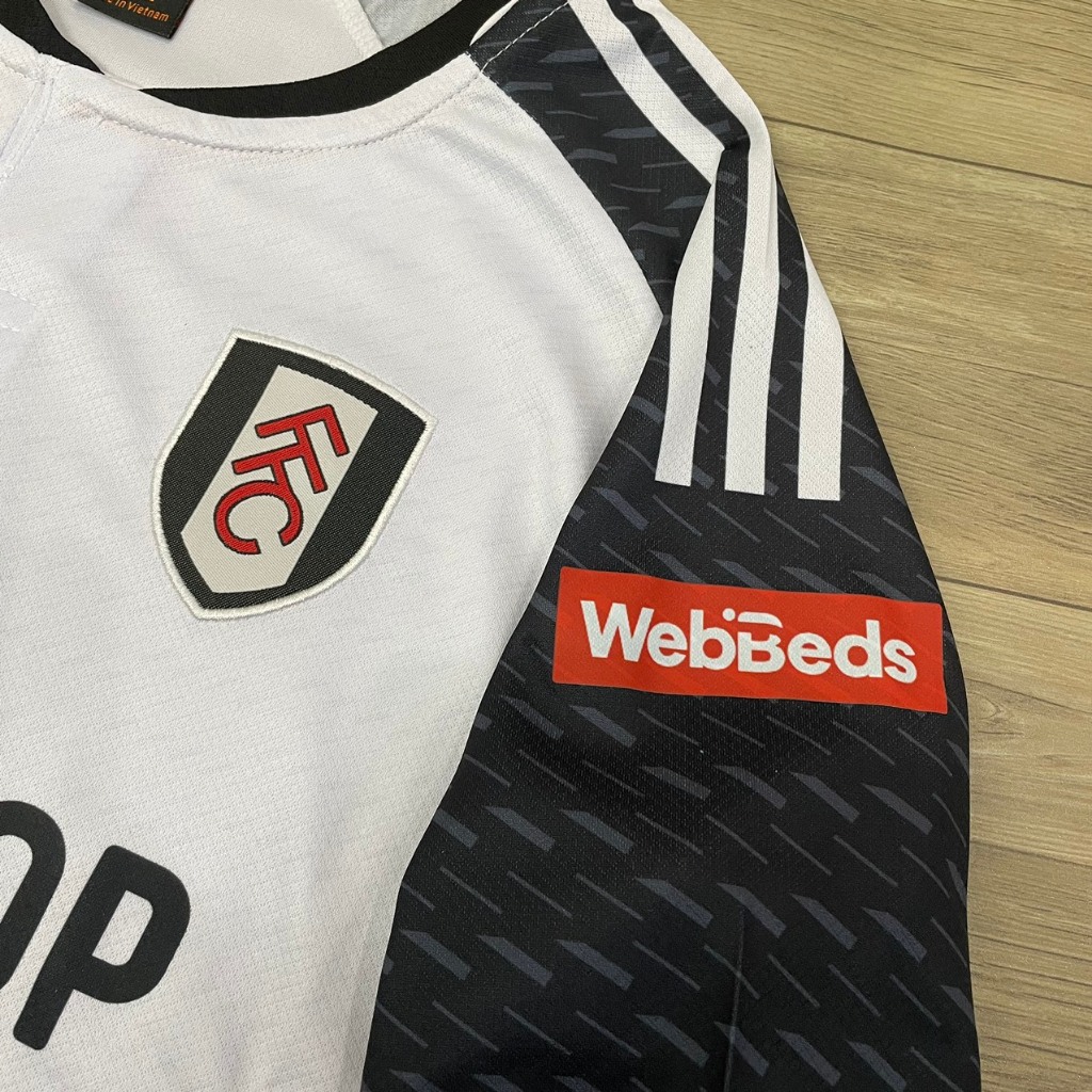 Bộ quần áo bóng đá CLB FULHAM trắng sân nahf thun mè HD2024-FLG