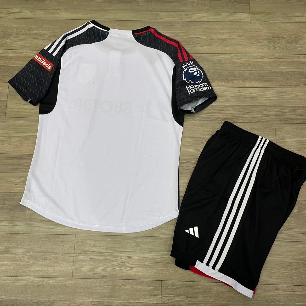 Bộ quần áo bóng đá CLB FULHAM trắng sân nahf thun mè HD2024-FLG