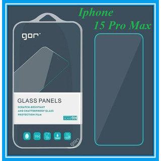 Kính cường lực gor trong suốt iphone 15 pro max, iphone 15 plus, iphone 15, iphone 15 pro