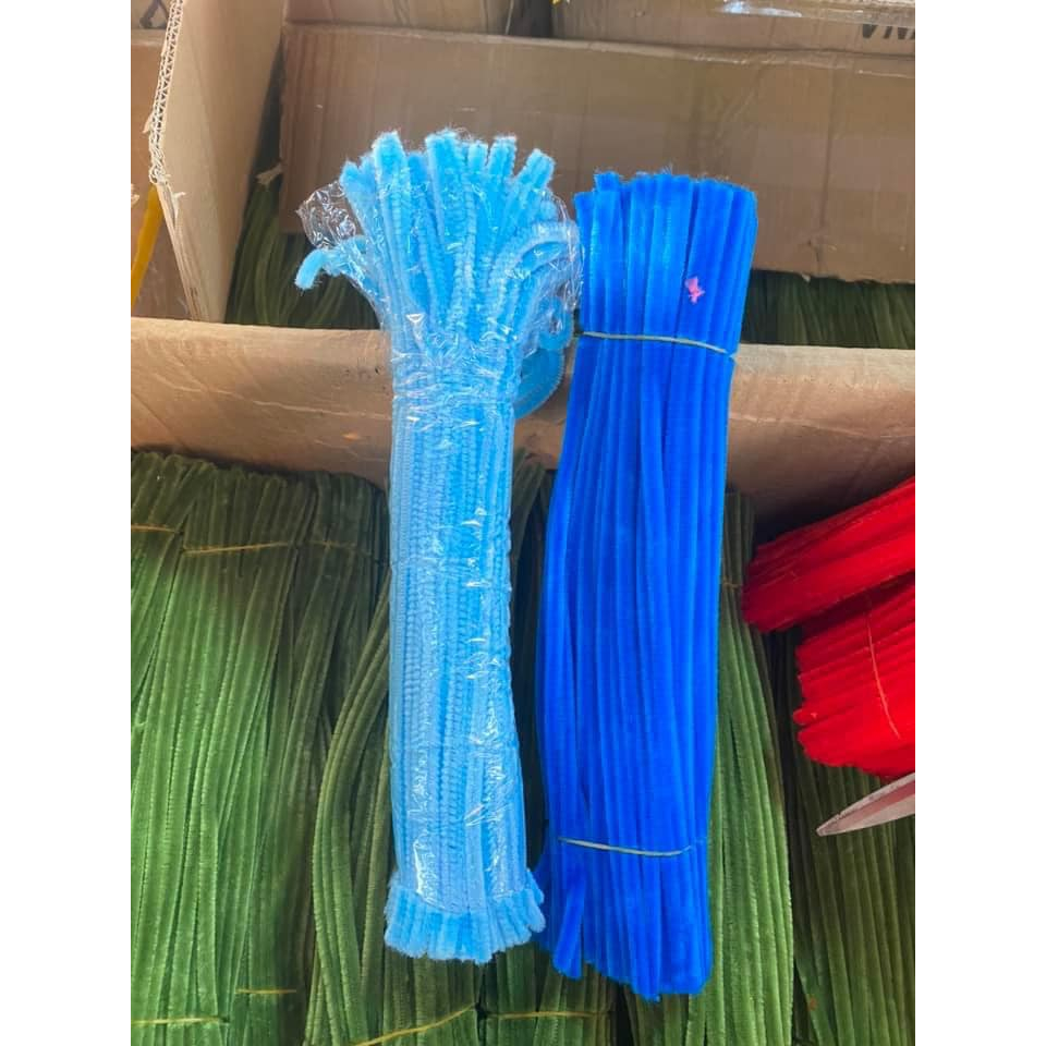 Kẽm nhung loại 1  bó 100 sợi mix nhiều màu pastel