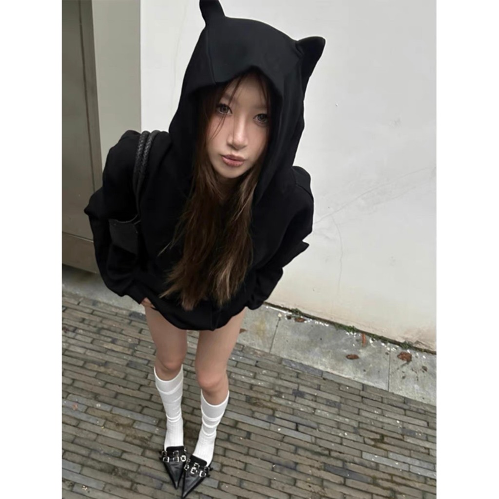 Áo hoodie tai yêu tinh by xoxoxiao