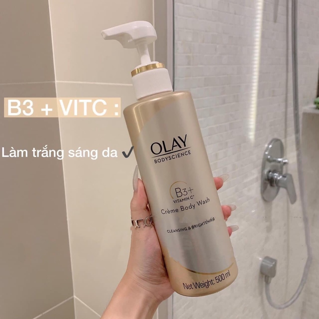 SỮA TẮM DƯỠNG TRẮNG DA OLAY BODY CLEANSER 500ML