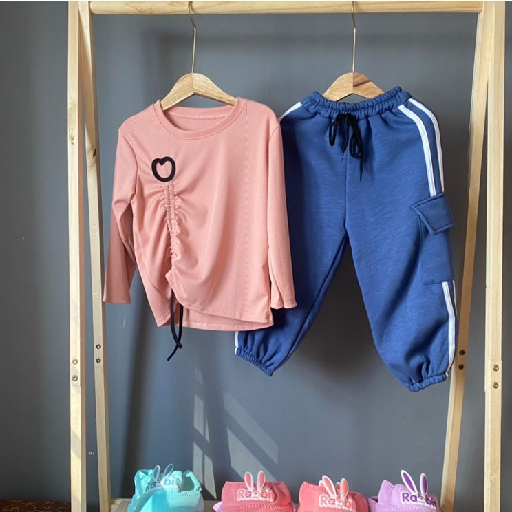 Quần Nỉ Bông 3 sọc nam nữ Quần Túi Hộp Cho Bé 10 - 36kg