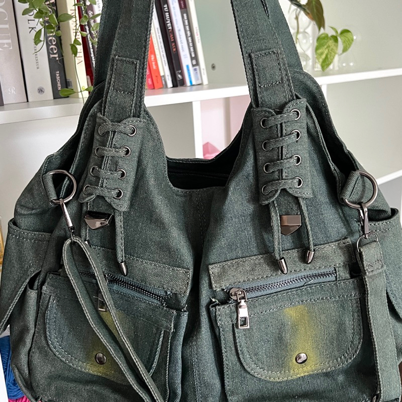 Túi jean đeo vai kèm dây dài đeo chéo