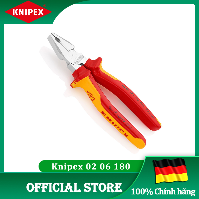 Kìm Đa Năng 200mm Cách Điện 1000 Volt Knipex 02 06 200 [chính hãng Đức/Germany giá rẻ]