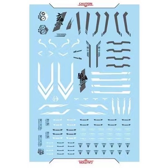 Đề can - Decal nước cho mô hình lắp rắp Nilson Works 1/60 Astray Red / Blue / Grey