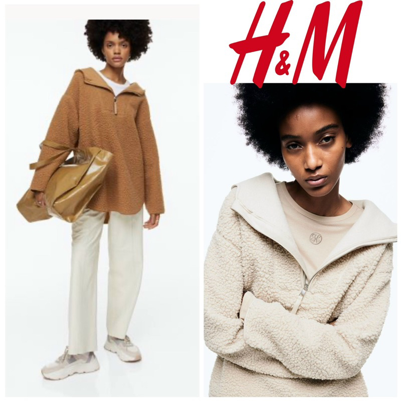 Hoodie lông cừu HM