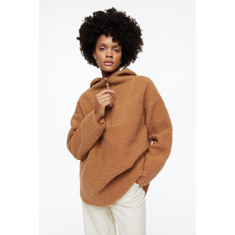 Hoodie lông cừu HM